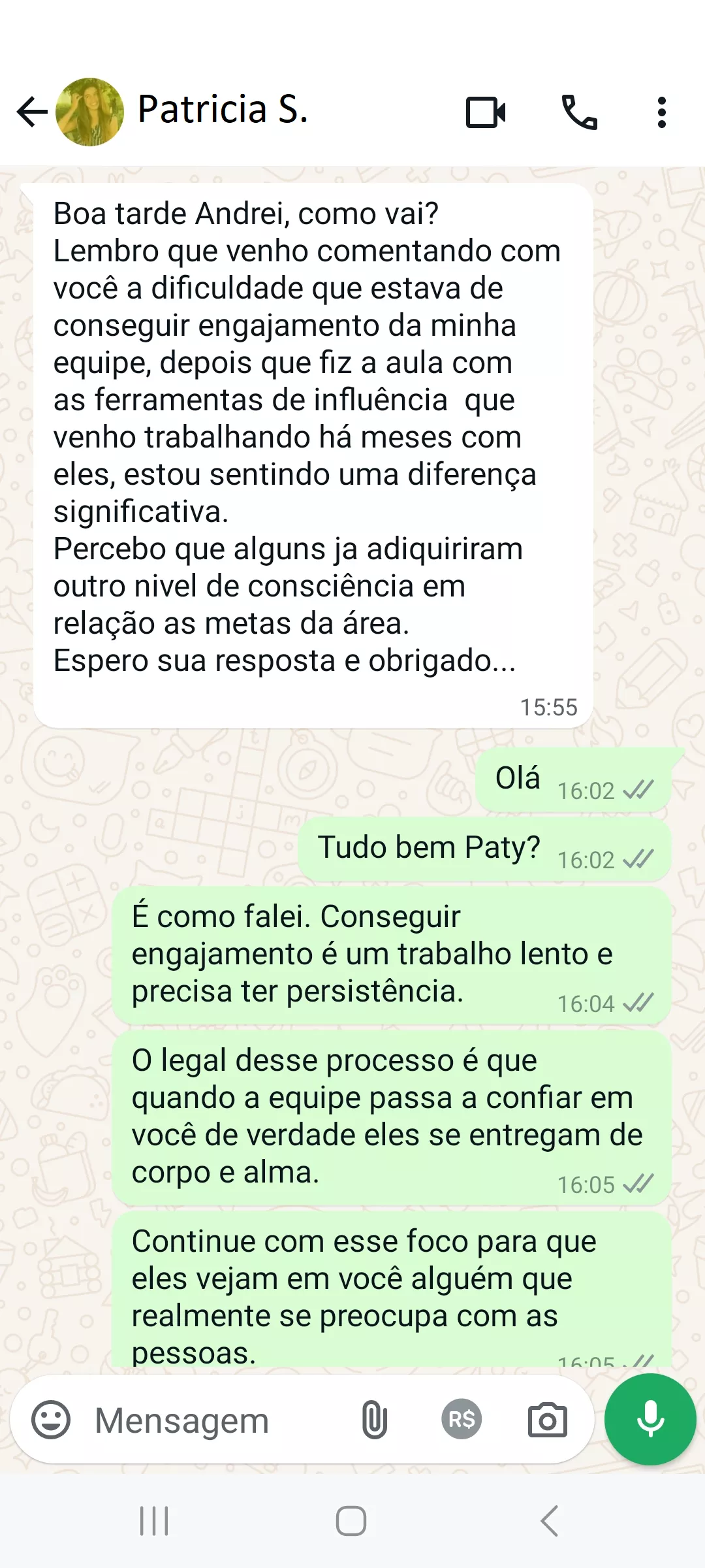 Depoimento Patricia